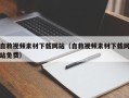平顶山自救视频素材下载网站（自救视频素材下载网站免费）